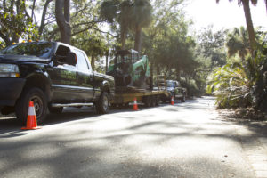 Tree Removal Crew Arriving